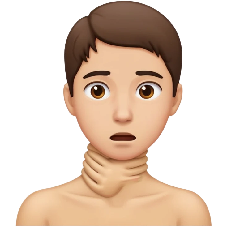 chocking neck  emoji