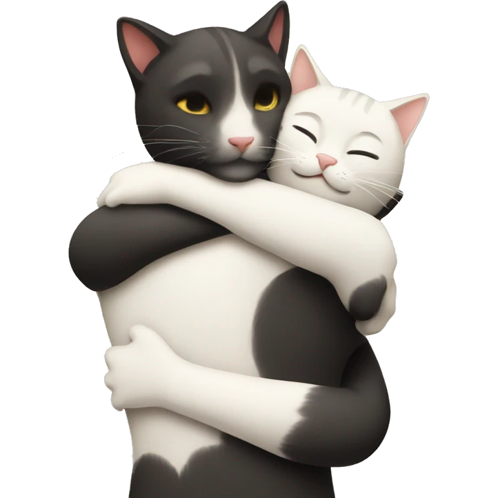 People hug cat  emoji