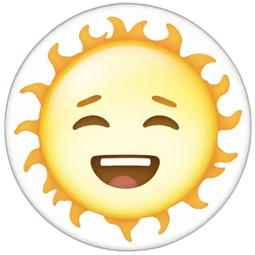japanese sun emoji