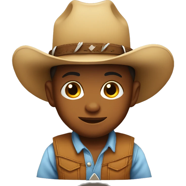 Baby wearing cowboy hat emoji