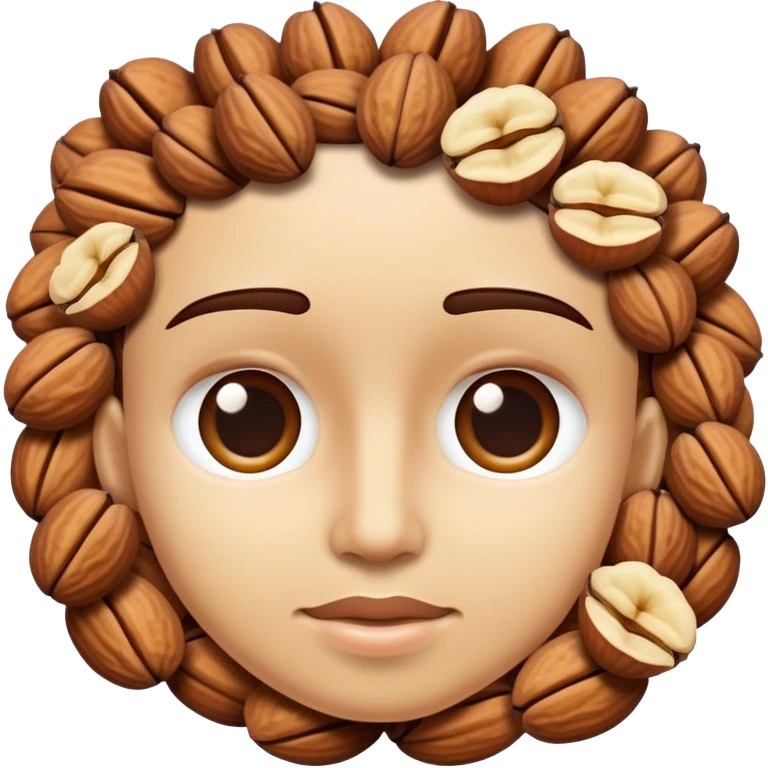 Face with nuts on it emoji