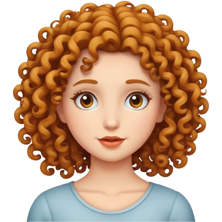 Curly girl emoji