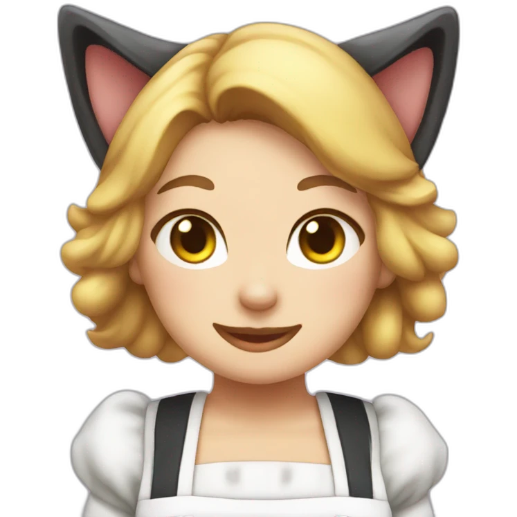 cat ear maid emoji