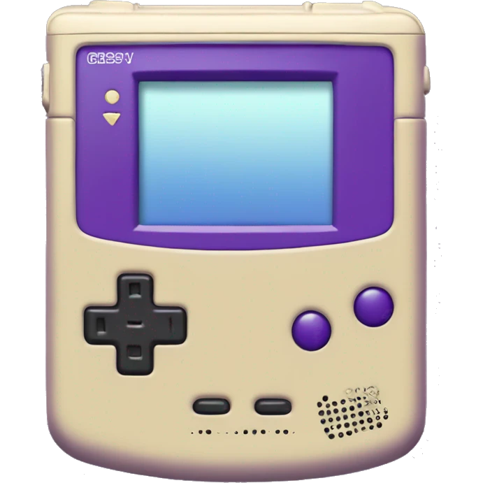 Purple game boy color, iOS emoji style  emoji