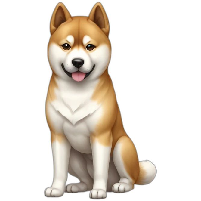 Dog akita inu full-height emoji