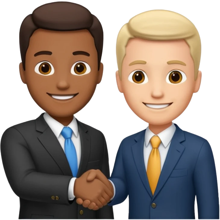 two men shaking hands emoji