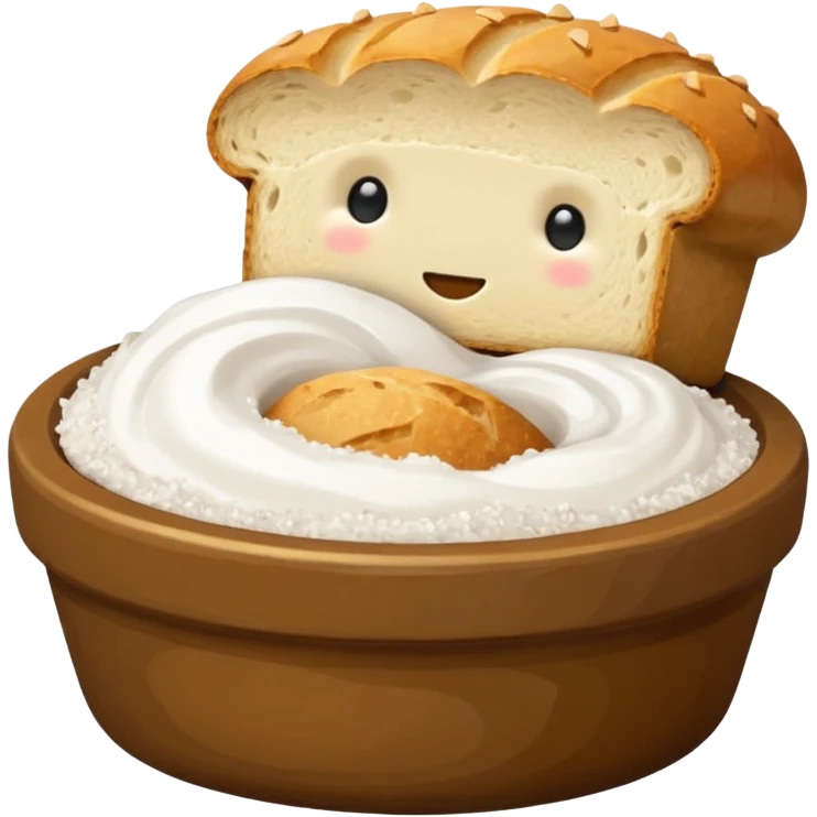  simple salt cellar and bread   emoji