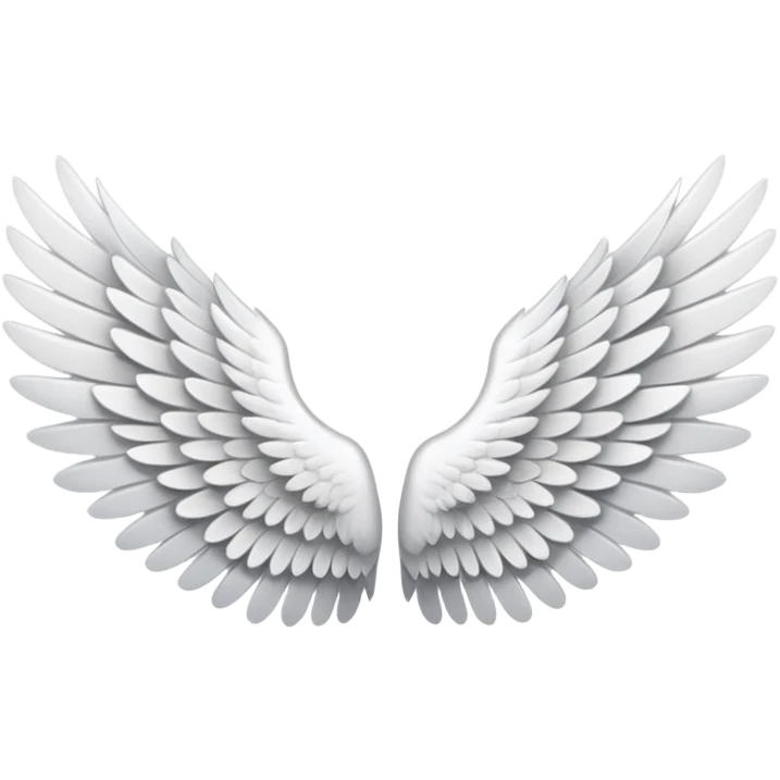 angel wings folded emoji