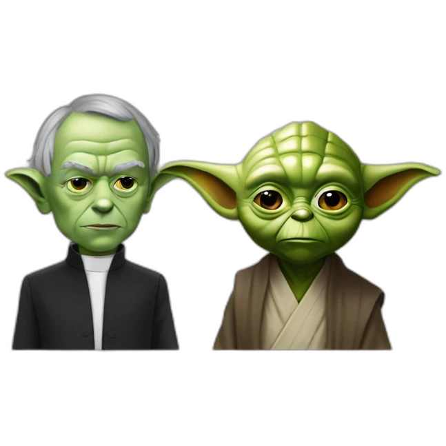 Maître yoda et Macron emoji