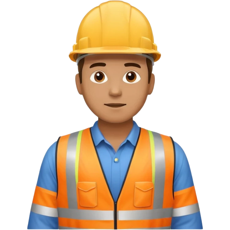 man working in construction emoji