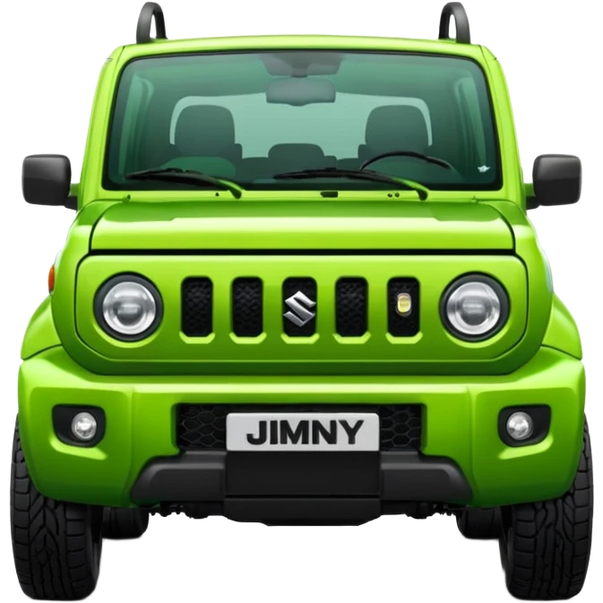 green suzuki jimny 2025 frontal angle emoji