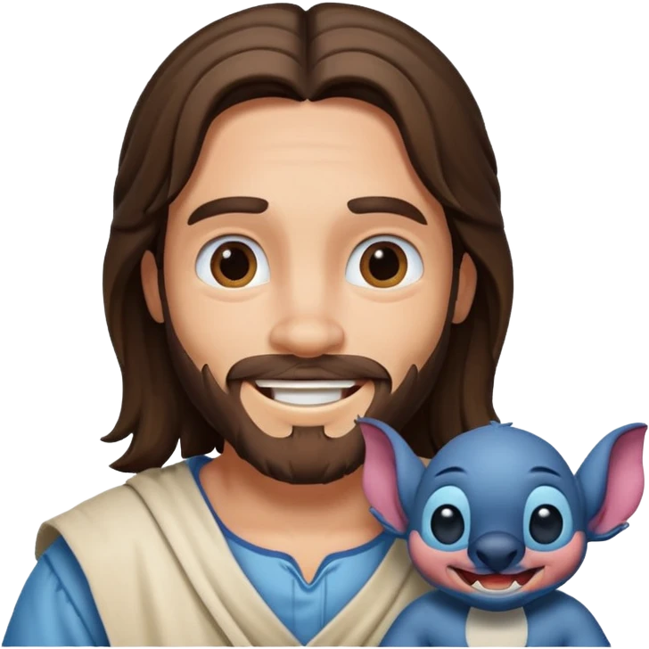 Jesus with stitch emoji