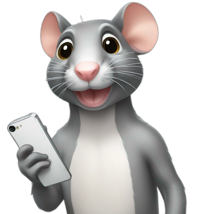 rat taking a selfie emoji