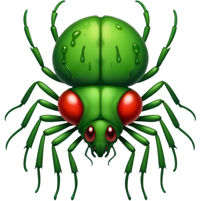 A green bloody bugger to be used an enemy fire in game play emoji