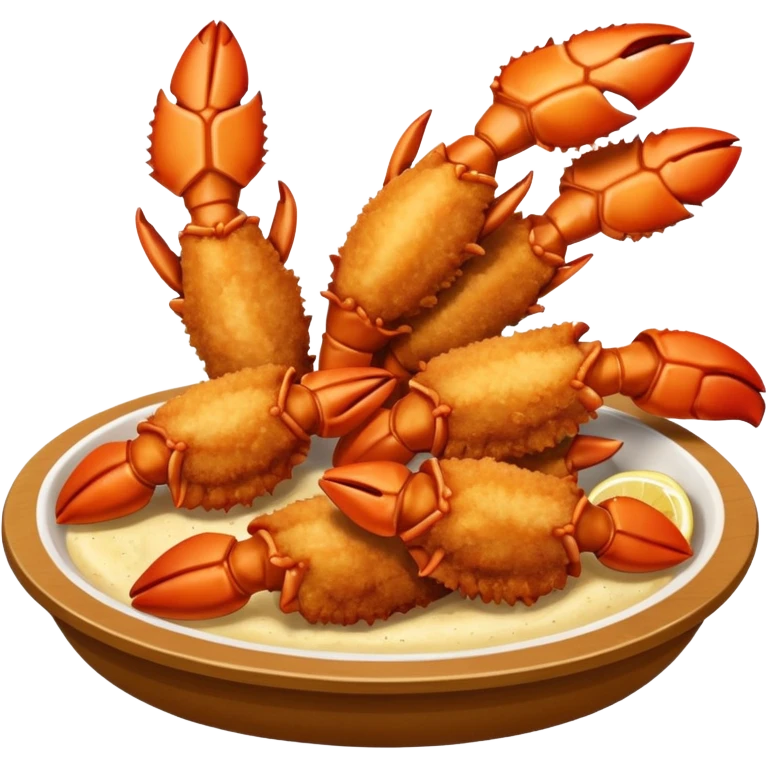 chele di granchio impanate e fritte  emoji