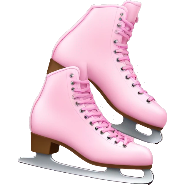 Ice skates pink emoji