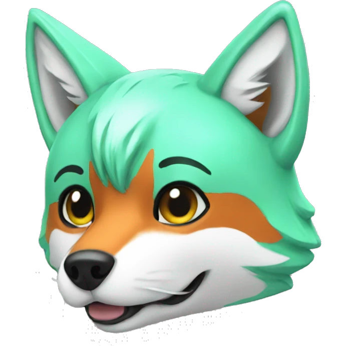 Mint fox emoji