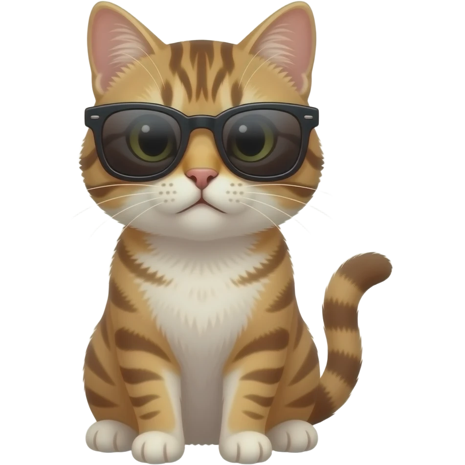 Cat wearing sunglasses emoji