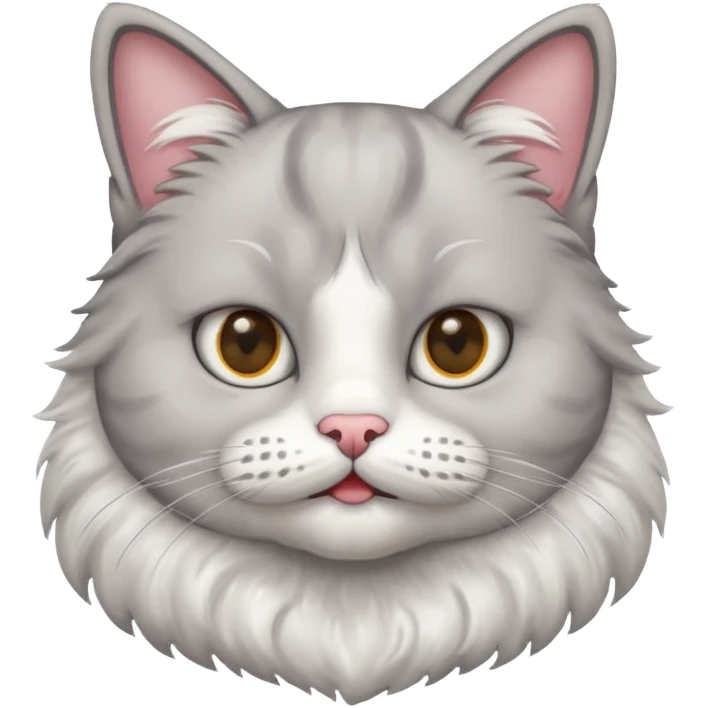 Give me cat with mustache emoji