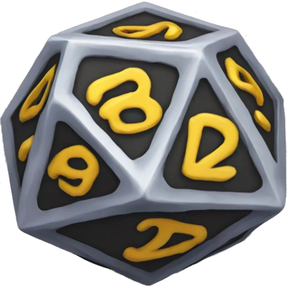 Dado D20 emoji