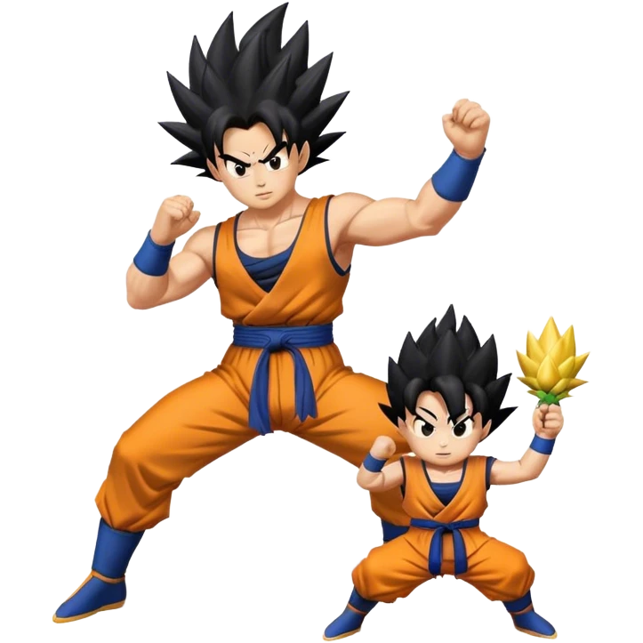 saiyan father and son kamehameha emoji