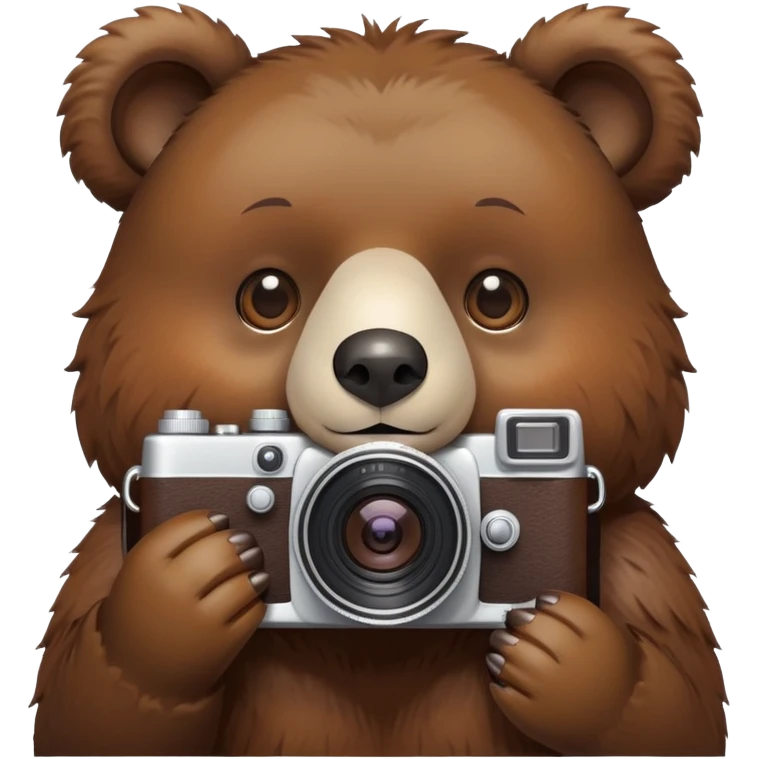 bear with camera emoji