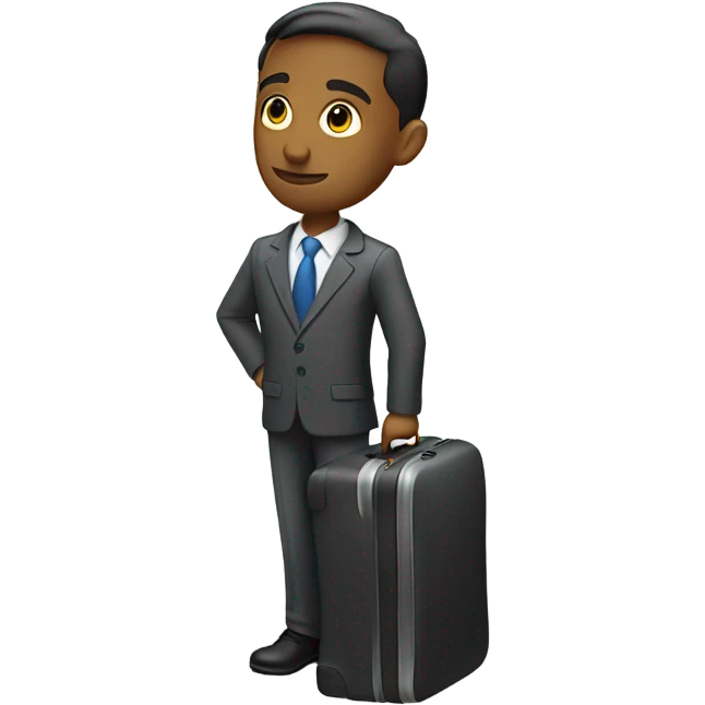 office worker with a luggage emoji