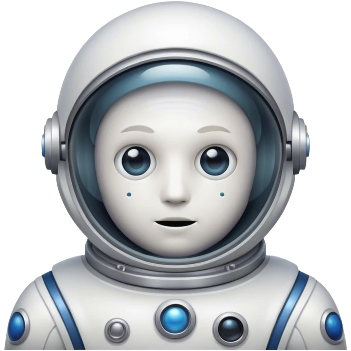 space man with two eyes for circles emoji