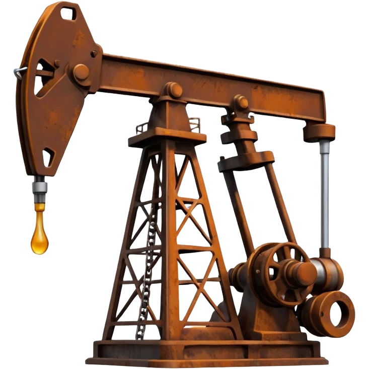 нефтекачалка реалистично минимализм emoji