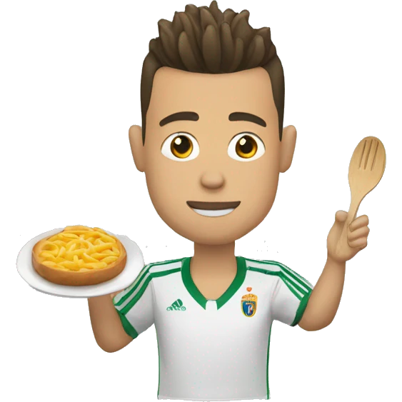 Ronaldo qui mange des pâtes  emoji