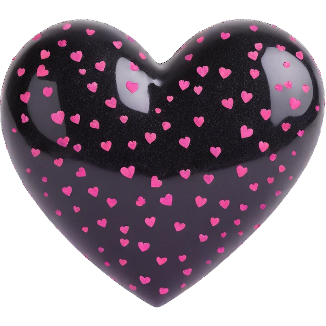 heart with black glitter emoji