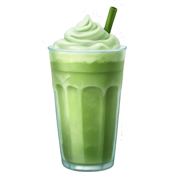 Iced Matcha Latte  emoji