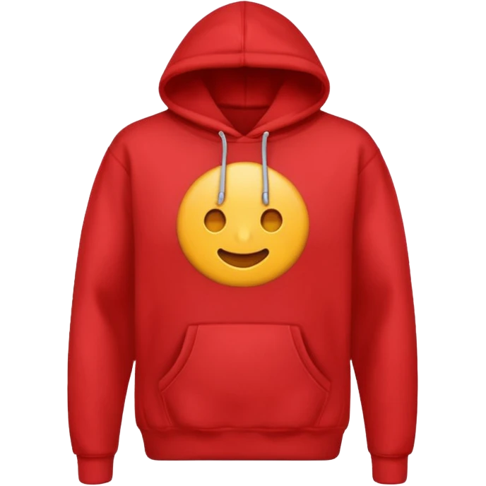 hoodie red simple emoji