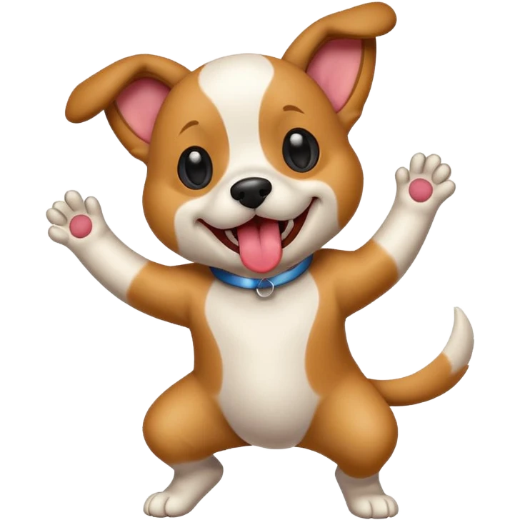 dancing dog with spots emoji