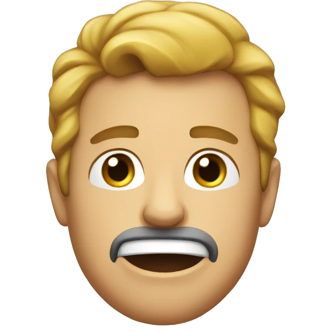 A guy mewing emoji