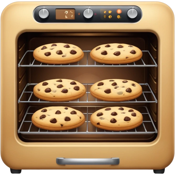oven with cookies inside emoji