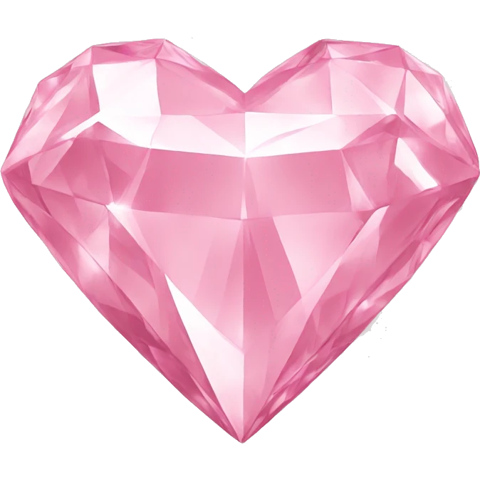 Diamond heart light pink  emoji