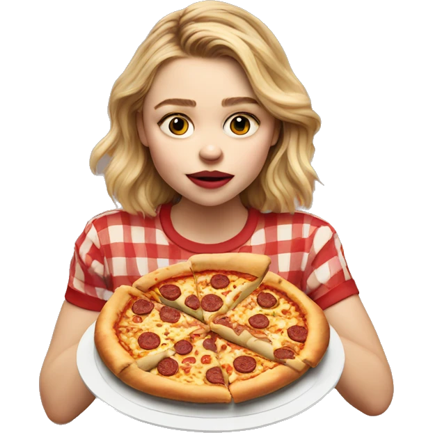 Emoji Chloe grace moretz eating pizza  emoji