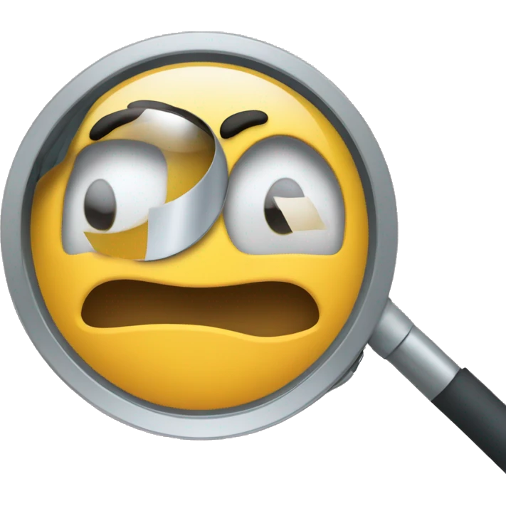 analyzing with magnifying mag emoji