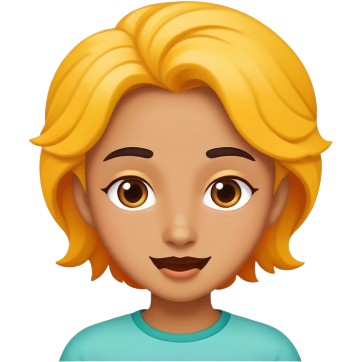 character inspired by حزلقوم with a playful and quirky expression, bright colors emoji