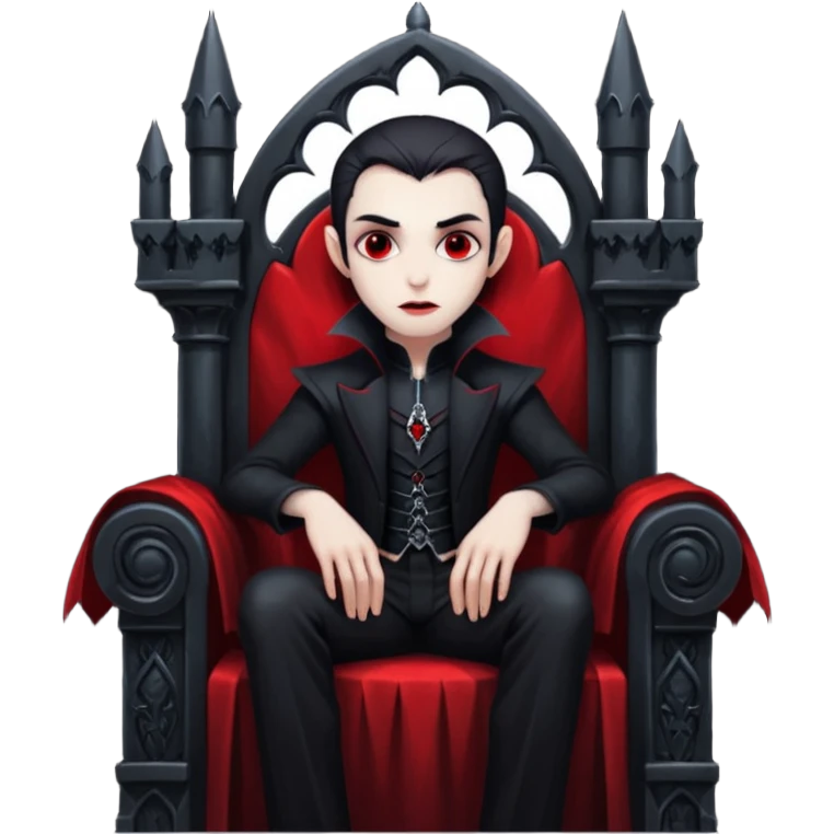 real vampire in a throne emoji