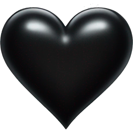 Black heart with shine emoji