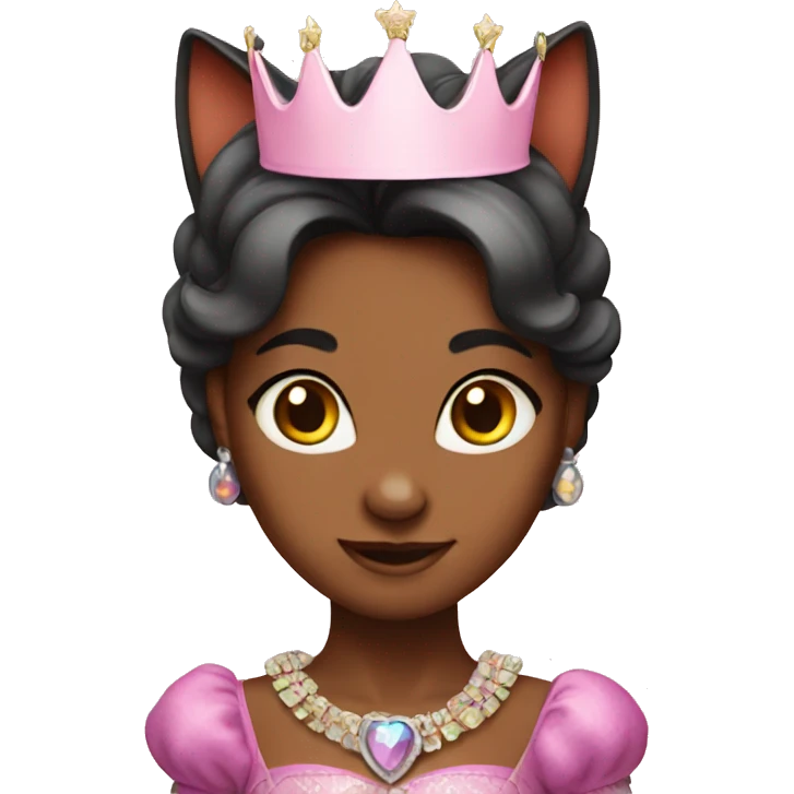 cat princess birthday emoji