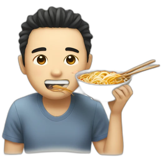 Tanaka eat ramen emoji