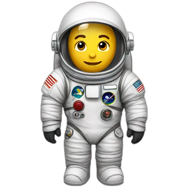 Astronaut with file emoji