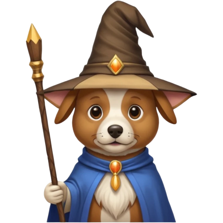 Dog wizard emoji