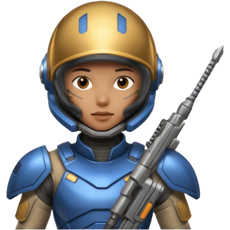 space fighter soldier emoji