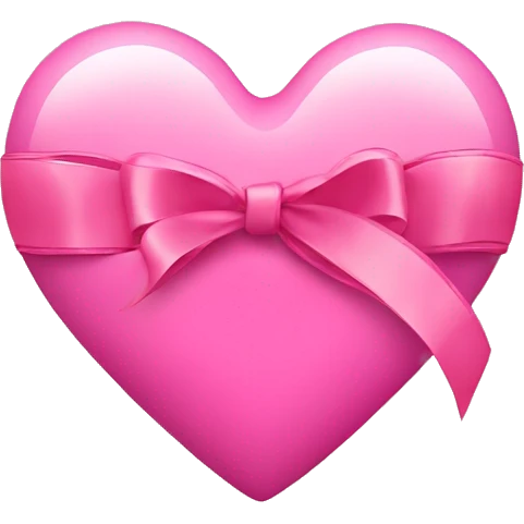 pink heart with ribbon emoji