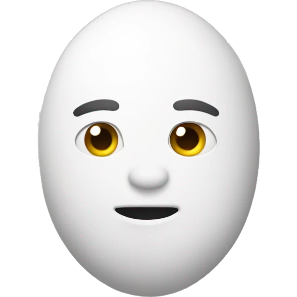 white pebble emoji