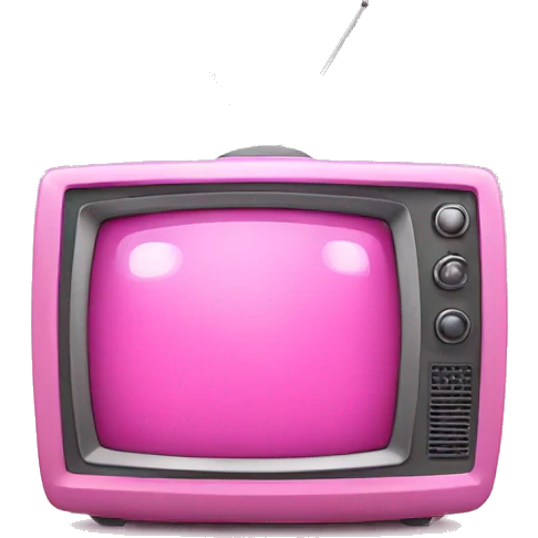 Pink tv emoji